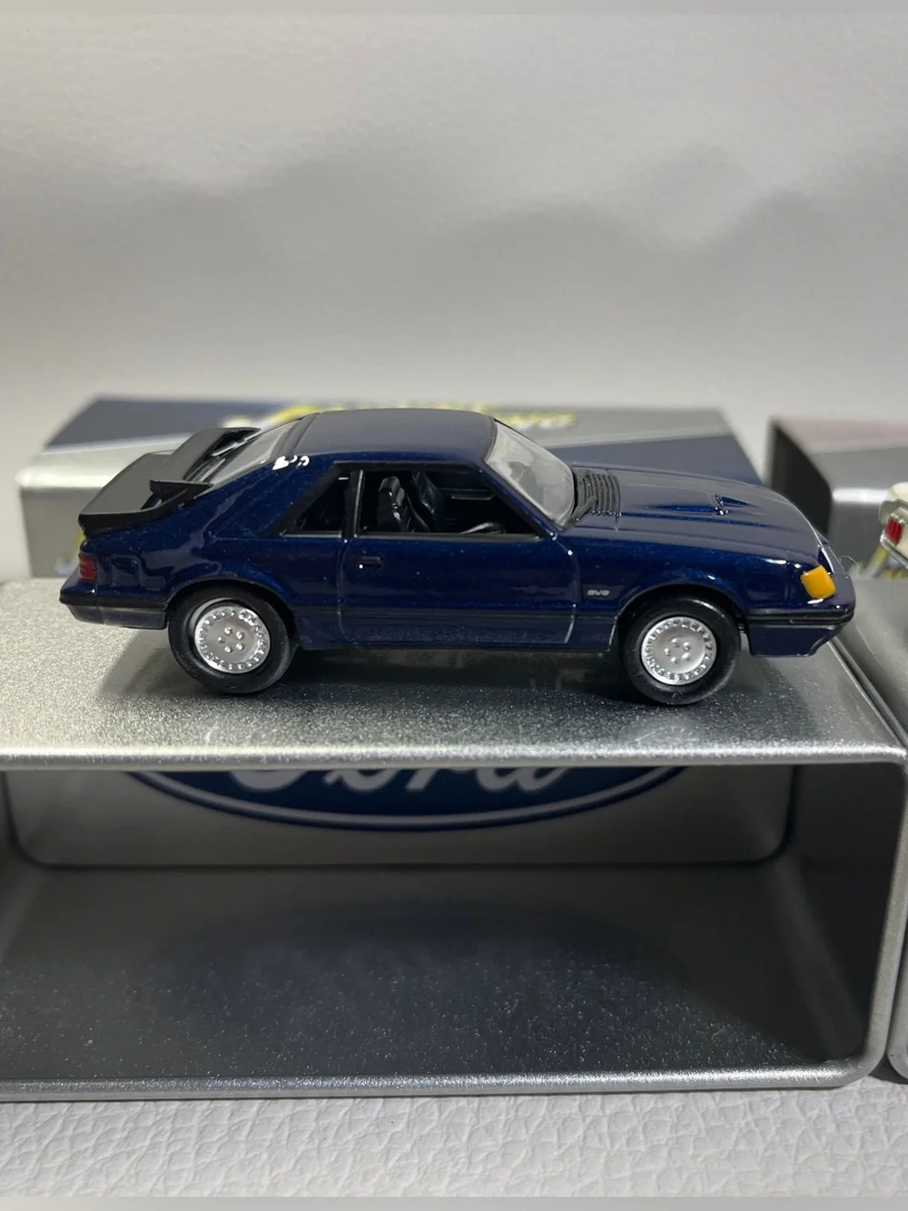 Johnny Lightning Collector Tin 3 Car Set 2 Mustang 1 El Camino